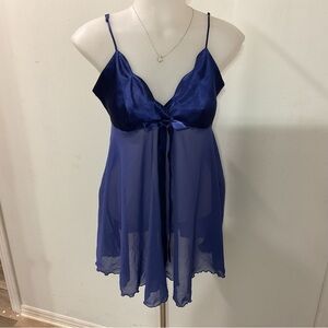 Victoria’s Secret Blue Sleep Dress Size S VTG
